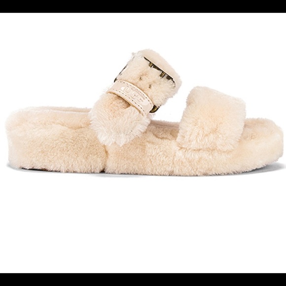 NWOT UGG Fuzz Yeah Genuine Shearling Slide Slipper - Picture 1 of 12